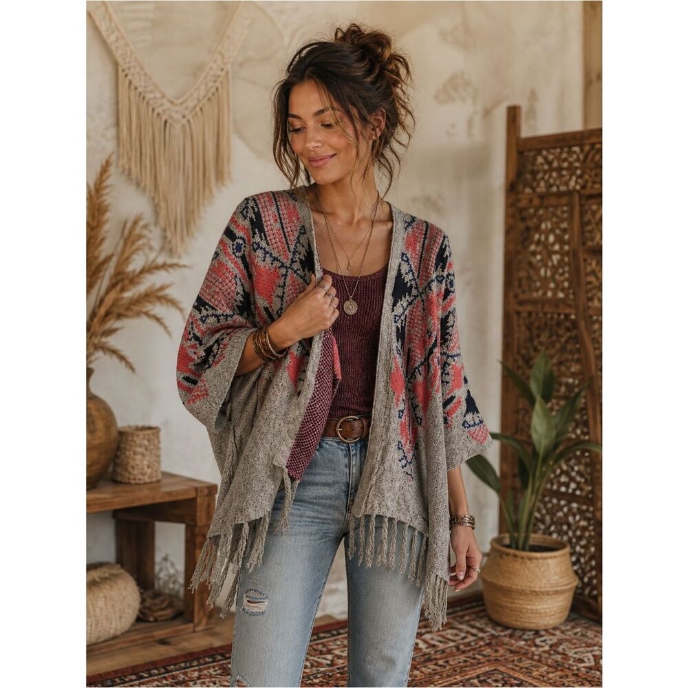 Anthropologie RAGA Multicolor Knit Garment